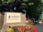 The entrance of The Pointe Apartments pictured Saturday, July 24. A Clark County Sheriff's deputy died in a shooting at the apartments Friday evening.