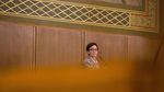Speaker of the House Tina Kotek, D-Portland, watches a vote from the dais in the House chamber at the Captiol in Salem, Ore., Thursday, April 11, 2019.