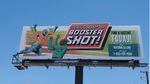 California Department of Public Health uses culturally relevant characters such as luchadores to encourage vaccines and boosters among Latino people in the state, as seen on this billboard.