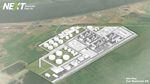 An artist's rendering shows a proposed biofuels refinery at the Port Westward on the lower Columbia River near Clatskanie, Ore.