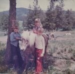 Amy Lay with her brothers on their family homestead near Medical Springs, Oregon.