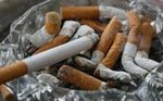 Image of cigarettes in an ashtray.