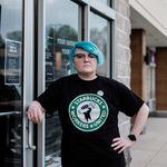 Starbucks shift supervisor Gailyn Berg, who first came to Starbucks four years ago, has become one of the labor campaign organizers in Springfield, Virginia.