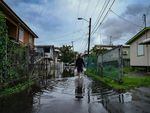 Streets remained flooded in Cataño, Puerto Rico the day after Hurricane Fiona made landfall on the island.