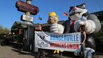 Supporters of a union at the Gladstone, Oregon, Burgerville location held a demonstration in Portland on Thursday. They will hold a vote on the unionization effort May 12.