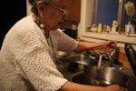 Arlita Rhoan prepares to boil her tap water in Warm Springs on March 28, 2019. The reservation has issued more than a dozen boil notices in the last year alone. 