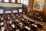 FILE: The Oregon Senate is seen in session at the state Capitol in Salem, Ore., Thursday, June 15, 2023.