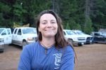Chrissie Bodznick works for the U.S. Forest Service in Montana. She says she's lucky that she's part of a team that has a few women on it. "It's definitely one of the harder parts of fire for a woman, and one of the more interesting parts. Because you really are part of the lion's den."