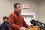 FBI Special Agent in Charge Greg Bretzing speaks on the conclusion of the Malheur National Wildlife Refuge occupation Thursday, Feb. 11.