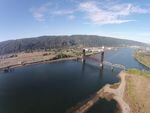 A partial aerial view of the cleaned up McCormick and Baxter site along the Willamette River.
