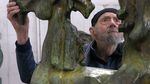 Sculptor James Lee Hansen in his Battle Ground, Washington, workshop.