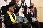 The group of 18 Oregon Islamic Academy high school students includes just three seniors this year: Omar Rasheed, Salma Bashir, and Ahmed Al-Dulaimi.