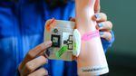 13-year-old Anushka Naiknaware holds a model of her award-winning smart bandage