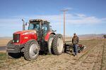 Farmer Phil Fine relies on water out of Wickiup Reservoir to irrigate his fields every summer. 