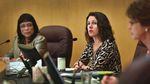 Multnomah County Chair Deborah Kafoury, center, used an expletive to denigrate Commissioner Loretta Smith, left, following a meeting last week, triggering new uncertainties for the board's future.