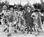Thomas E. Dewey campaigns with the Oregon Cavemen Club in Grants Pass, Ore. in May of 1948.