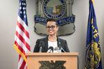 The Portland Police Bureau introduces Danielle Outlaw as its new chief Thursday, Aug. 10, 2017.