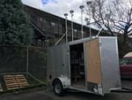 One of six air pollution monitoring stations is up and running about a mile away from the Bullseye Glass factory in southeast Portland.