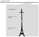 This undated graphic shows how the height of stacking three famous landmarks on top of each other (the Eiffel Tower, the Washington Monument and the Statue of Liberty) would still not reach the surface of Crater Lake at its deepest point.