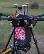 The IGNIS system developed by DroneAmplified has a payload of chemical spheres, which ignite after they are dropped. Many firefighting agencies use these for starting controlled burns, as opposed to sending personnel out at greater risk.
