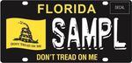 Florida Gov. Ron DeSantis says the state's "Don't tread on me" license plate sends a "clear message to out-of-state cars."