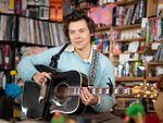 Harry Styles performs at a Tiny Desk Concert in 2020. He'll soon be the subject of a course at Texas State University.