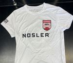 The Nosler, Inc. logo is seen on t-shirts for the Mountain View High School girls' soccer team in the Bend-La Pine School District. Nosler is a a Bend-based ammunition manufacturing company.
