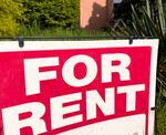 A “For Rent” sign in Southwest Portland, May 10. 2023. 