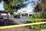 The Safeway grocery in Bend, Ore., pictured Monday, Aug. 29, 2022. A gunman opened fire at the shopping center on Sunday, killing two people.