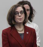 “Coronavirus is in our community. We should be prepared for thousands of cases in Oregon,” Gov. Kate Brown said at a briefing on the coronavirus.