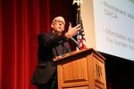 Rep. Greg Walden, R-Ore., talks to a town hall audience of about 400 in Bend on Jan. 19, 2019.