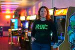 Shana Nelson’s downtown Hillsboro business, Arcade 2084, Feb. 2, 2022, opened in July 2020 and has been hanging on through the pandemic. A Jan. 2, 2022 fire destroyed the businesses across the street, and the road remains closed.