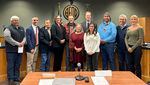 Leaders from the Confederated Tribes of Warms Springs pose for a photo after meeting for the first time with the Bend City Council on November 1, 2023. "This isn't a photo meeting," Bend Council Anthony Broadman said at the meeting, "This is a firm commitment from our government to work with the tribal government on issues of deep concern for both of our governments and our mutual constituents."
