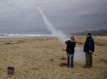 Students learn how to safely fire parachute flares.