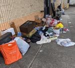 Many people didn’t want to pay dumping fees or felt their stuff could be reused, so they dropped it off outside thrift stores, even though they were closed.