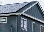 The rooftop solar array on a south-facing roof, at the home of Musser's Portland home.