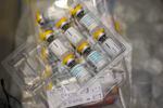 The monkeypox vaccine is seen inside a cooler during a vaccination clinic at the OASIS Wellness Center, Friday, Aug. 19, 2022, in New York.