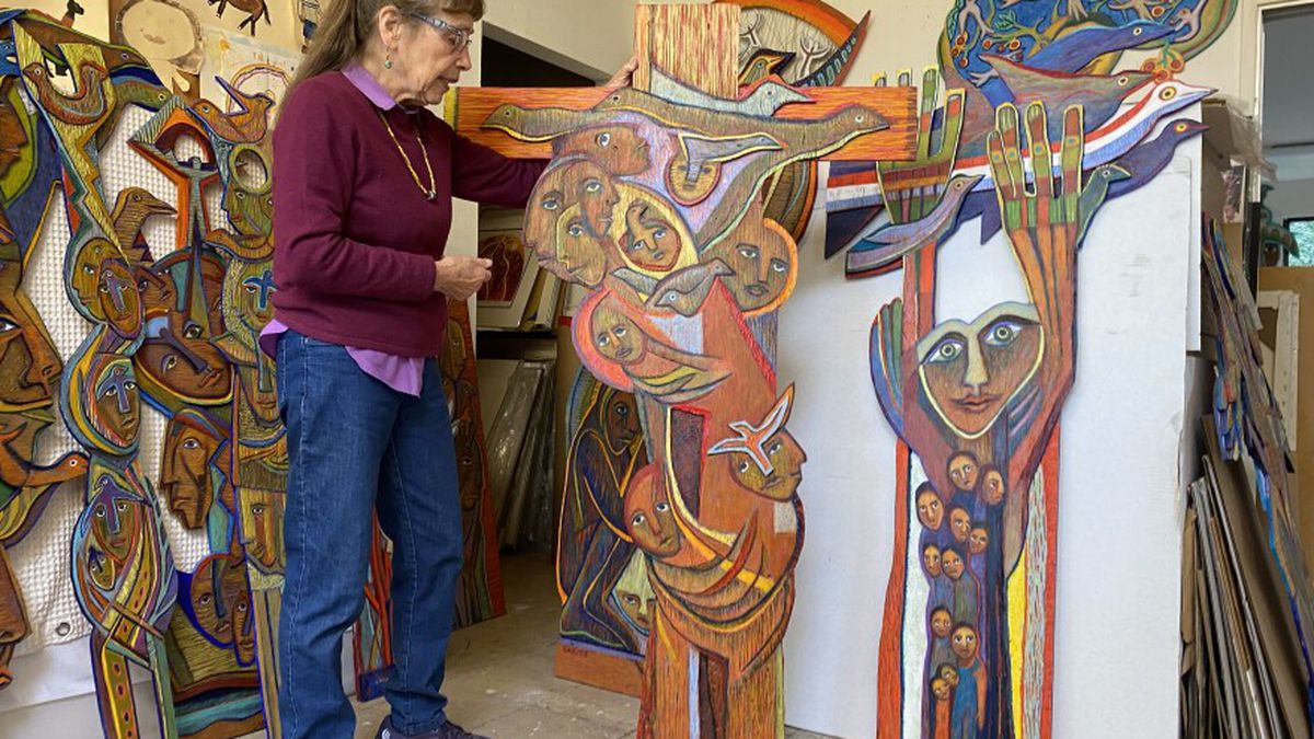 Born of Fire: Betty LaDuke of Ashland crea arte inspirado en Almeda Fire