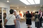 Attendees peruse the final exhibition at Oregon College of Art and Craft's Hoffman Gallery on Saturday, May 18, 2019.