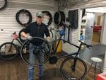 Mark Lipchick builds and repairs bikes at Hutch's Bicycles in Eugene.