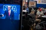 Former President Donald Trump spoke at the NRA Annual Meetings & Exhibits in Houston, Texas on Friday.