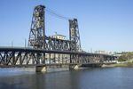 The Steel Bridge in Portland, Oregon.
