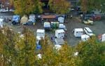 A camp village for unhoused people in Old Town, near NW Glisan and NW 6th in Portland, Nov. 9, 2021. These temporary outdoor shelters are equipped with heat, electricity and a locked door.