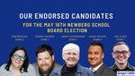 A photo of Newberg school board candidates supported by the Oregon CARES PAC, a PAC that raised $29,607 as of May 12.