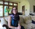 Oregon Gov. Kate Brown in the living room of Mahonia Hall, the governor's official residence in Salem.