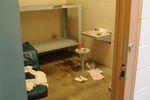 Photo showing James Wippel's cell in the Jefferson County Jail in Madras, Ore.