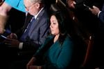 FILE - Rep. Lori Chavez-DeRemer, R-Ore., watches as Republicans try to elect Rep. Jim Jordan, R-Ohio, a top Donald Trump ally, to be the new House speaker, at the Capitol in Washington, Wednesday, Oct. 18, 2023.