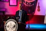 Portland Mayor Ted Wheeler announced public safety changes for the Old Town on September 20, 2022 at Kell's Irish Restaurant and Pub in Portland, Oregon.