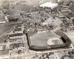 Aerial view of the Vaughn Street Park at NW 24th & Vaughn St. near the Electric Steel Foundry, Sept. 23, 1945. 