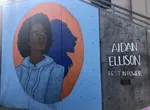 A mural dedicated to Aidan Ellison at Ashland High School.